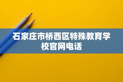 石家莊市橋西區(qū)特殊教育學(xué)校信息技術(shù)咨詢服務(wù)指南